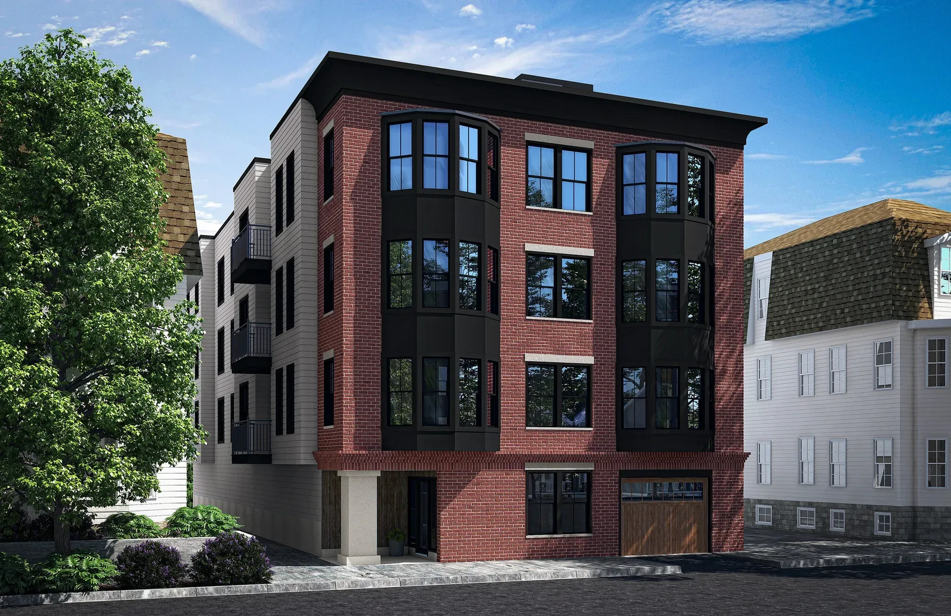 Exterior of The Residences at 57 Saratoga