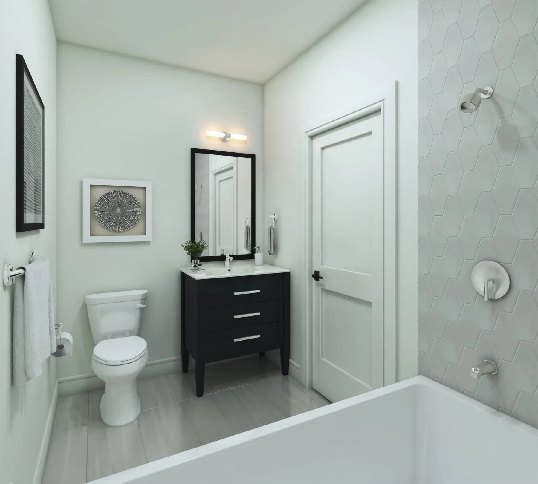 Finished residence at The Residences at 57 Saratoga, view 2